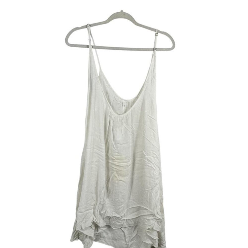 Elan White Loose Fit Flowy Dress Large